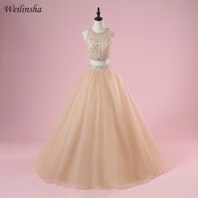 Weilinsha Luxurious Two Piece Quinceanera Dress Crop Top Sweet 15 Dresses Pageant Dress Gowns  Formal Wear 2024 - купить недорого