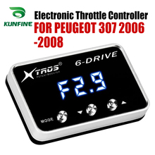 Controlador eletrônico de acelerador de carro, potente do acelerador de corrida para peugeot 307 2006-2008, peças acessórias de ajuste 2024 - compre barato