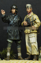Комплекты 1/35 модельная фигурка из смолы WW2, немецкие солдаты в разобранном виде, неокрашенные 2024 - купить недорого