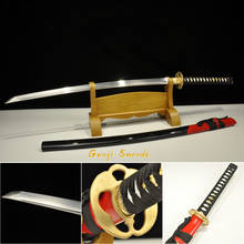 Handmade Full Tang Japanese Samurai Sword 1060 high Carbon Steel Real Katana Sharp Edge apple tsuba 2024 - buy cheap