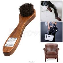 Щетка для чистки обуви с длинной деревянной ручкой, щетка для чистки волос 2024 - купить недорого