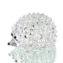 H & D-figura de erizo de cristal para decoración del hogar, adorno de centro de mesa de cristal transparente, regalo de colección, recuerdo de boda 2024 - compra barato