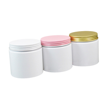 20pcs/lot 200g Empty white cosmetic cream plastic bottle jars containers skin care packaging,PET mask clear tin jar Aluminum cap 2024 - buy cheap