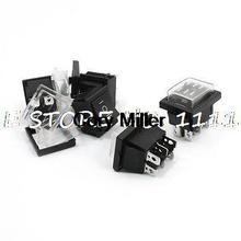 On/Off/On DPDT Waterproof Snap in Rocker Switch 16A 250VAC 20A 125VAC momentary 2024 - buy cheap