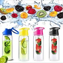 Portable Fruit Infusing Water Bottle Sports Lemon Infuser Juice Cup Flip Lid Kitchen Table Camping Travel Outdoor Drinking Jug 2024 - buy cheap