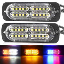 Luz estroboscópica de advertencia fso de alta potencia, 20 LED ultrafinas, 12V-24V, intermitente de emergencia para coche, camión, SUV, 1/2 uds. 2024 - compra barato