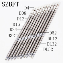 SZBFT T12-D4 D08 D12 D16 D24 D32 D52 DL12 DL32 DL52  soldering iron tips sting for Hakko Soldering Rework Station FX-951 FX-952 2024 - buy cheap