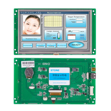 7 "monitor de 800*480 tft lcd com tela sensível ao toque e temperatura larga 2024 - compre barato
