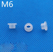 100pcs M6 ID 12mm OD Nylon washers T-type insulation gasket nylon plastic Transistor gaskets Concave step white color 2024 - buy cheap