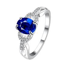 925 Sterling Silver Minimalist Fashion Silver Elegant Sapphire Rings For Women High Quality Style Lady Sterling-Silver-Jewelry 2024 - buy cheap