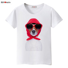BGtomato Красная футболка для верховой езды с капюшоном и собачкой для девочек/женщин, забавная летняя Милая рубашка хорошего качества, брендовая Милая рубашка, крутые Топы 2024 - купить недорого