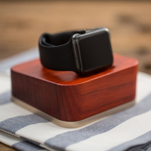 Caja de carga para reloj inteligente Apple, Estación De Carga de madera para Apple Watch Series 1 2 3 4, compatible con soporte Universal para iWatch 2024 - compra barato