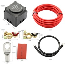Aislador de batería Dual inteligente, 12V, 140A, VSR, relé sensible a la tensión y Kit de Cable de cableado 2024 - compra barato