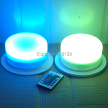 17.5cm battery powered rechargeable rgb led lampwick lighting for flower pot furniture to garden or home 2024 - buy cheap