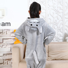Fotografia Do Miúdo Das Meninas Dos Meninos Party Roupas Pijamas Pijamas de Flanela Criança Com Capuz Pijamas Pijamas Dos Desenhos Animados de Animais Totoro Cosplay 2024 - compre barato