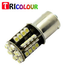 TRICOLOUR 2x 1156 BA15S 1157 BAY15D 12V DC 1210 44SMD 3528 Led  License Plate Wedge White Turn signal light bulb #TF16-1 2024 - buy cheap