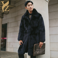 2021 Whoelsale Promotion Fox Fur Jackets Nature Fox Fur Coats Men Winter Tops And Blouses Match Plus Size Real Fur Coat Fashion 2024 - buy cheap