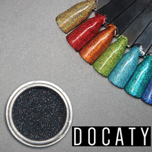 Docaty Nail Glitter 1 Box Holographic Powder Sliver Dust Sparkly Manicure Shining Glitter Nail Art Decoration Rubbing for Nails 2024 - buy cheap