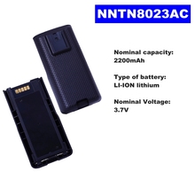 3.7V 2200mAh LI-ION Radio Battery NNTN8023AC For Motorola Walkie Talkie MTP3100/3150/3250 Two Way Radio 2024 - buy cheap
