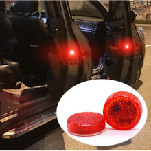 2x LED Car Door Warning Lights Accessories Sticker For Suzuki Swift Grand Vitara Sx4 Vitara Spoiler Alto Liana Splash Reno Aerio 2024 - buy cheap