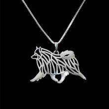 New  Unique Romantic Gold Silver Color Keeshond Pendant Necklace Hunger Games Necklace Women Best Friend Choker 2024 - buy cheap