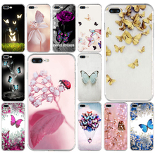 278FG Red butterfly on white roses flower 02  Soft TPU Silicone Cover Case For Apple iPhone5 5s se 6 6s 7 8 plus x xr xs max 2024 - buy cheap