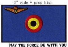 Belgian Air Force Flag embroidery patch 3" wide shipping/flying patch 2024 - buy cheap