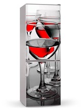 3D Custom Dishwasher Refrigerator Contact Paper Glass Of Wine Freezer Decal Panel Cover Wall Sticker Home Decor Gift 2024 - buy cheap