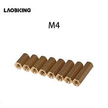 Copper Dual M4 Nut Brass Female To Female PCB Hex Hexagon Pillar Spacer Standoff M4*(6/8/10/12/15/18/20/25/30/35/40/45/50/55/60) 2024 - buy cheap