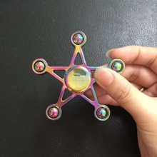 2017 Five-pointed Star EDC Fidget Spinner UFO Zinc Hand Spinner Fidget Toy Anxiety Stress Adults Kid Metal Spinner Colorful Gift 2024 - buy cheap