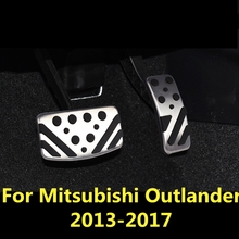 For Mitsubishi Outlander 2013-2017 car styling cover Stainless Steel foot Gas/petrol/oil Brake Rest lamp trim Pedal 2024 - buy cheap