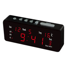 Time Date Temperature Modern Multi color Display Clock Home Decor LED Digital Display Desktop Multi function Alarm Clocks 2024 - buy cheap