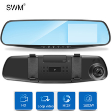Cámara grabadora Para espejo retrovisor de coche, grabador DVR de 3,5 "HD Para espejo retrovisor, cámara de salpicadero 2024 - compra barato