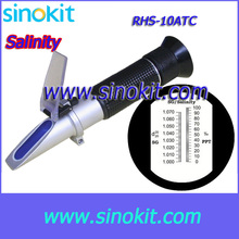 Free Shipping 0-10% Aquarium Salinity Refractometer RHS-10ATC 2024 - buy cheap