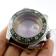 43 мм сапфировое стекло зеленый керамический чехол для часов подходит для ETA 2836 mingzhu 2813 miyota 82 серия механизм C089 2024 - купить недорого