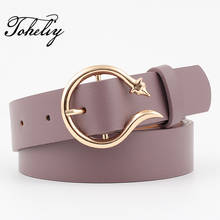 New Fashion PU leather of  women belt Wide belt Female Belts Golden metal pin buckle belts for women Lady girdle 2024 - buy cheap