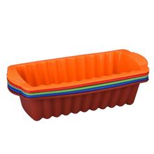 Big Silicone Rectangle Non Stick Bread Loaf Cake Mold Bakeware Baking Pan Oven Mould 27*12CM random color supply 2024 - buy cheap