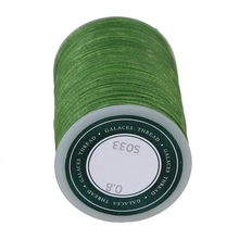 78M 0,8 MM DIY cordón de poliéster plano encerado, hilo de coser de cuero, verde claro 2024 - compra barato