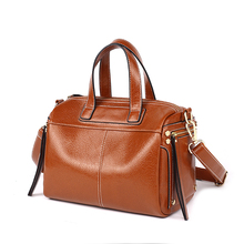 Bolsa de mão de couro genuíno feminina, bolsa de mão luxuosa para mulheres t48 2024 - compre barato