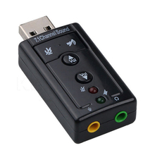 1Pcs Mini USB 2.0 3D Virtual 480Mbps External 7.1 Channel Audio Sound Card Adapter for PC Desktop Notebook 2024 - buy cheap