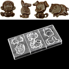 3D Animal Shape Chocolate Mold DIY Kitchen Clear Hard Polycarbonate Candy Cake Baking Pastry Tool 2024 - buy cheap