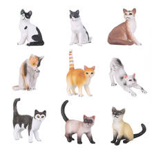 Simulation Mini Farm Cat Animal Model Small Plastic Figures Home Decortion Figurine Decoration Accessories Gift For Kids Toy 2024 - buy cheap