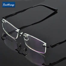 Men rimless Eyeglasses Frame myopia glasses men optical frame brand eye glasses frames men glasses spectacles rimless 2024 - buy cheap