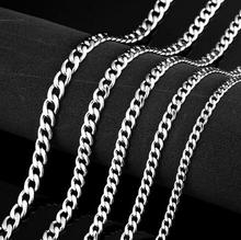 wholesale 3mm/6mm/8mm in bulk Fashion NK Figaro Link Chain Stainless Steel  Necklace Chain Lot 18''-28 inch 2024 - buy cheap