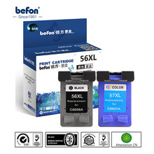 Befon-cartucho de substituição, cartucho de tinta para refabricação 56xl 57xl, hp 56 57 hp56 hp57 e deskjet 2100, 220, 450, 5510, 5550, 5552 2024 - compre barato