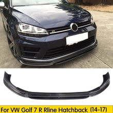 Carbon Fiber / FRP Kit Fit For VW GOLF 7 VII MK7 MK VII R Rline Hatchback Pre-Facelift Front Lip Spoiler Splitter 14-16 2024 - buy cheap