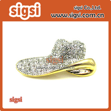 Hot sale gold plated crystal cap rhinestone brooch pin for clothing/decoration 2024 - buy cheap