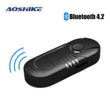 AOSHIKE  FM Transmitter Bluetooth Reciever FM Modulator Radio Hands Free Car Kit Car MP3 Audio Player with USB Car Charger TF U 2024 - buy cheap