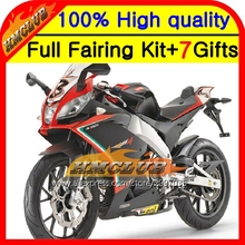 Корпус для Aprilia RS125 красный черный 2006 2008 2009 2010 2011 6HM86 RS 125 06-11 RSV125 RS4 125 красный blk 06 07 08 09 10 11 обтекатель 2024 - купить недорого