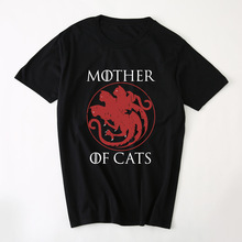 Casual T-shirts Mother of Cats harajuku Tees Tshirts Women Tops & Tees Short Sleeved Plus Size Female T Shirts Women 2024 - buy cheap